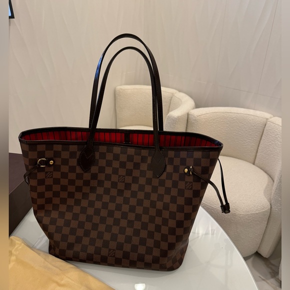 Louis Vuitton Neverfull MM tote in Damier Ebene canvas - Picture 2 of 12